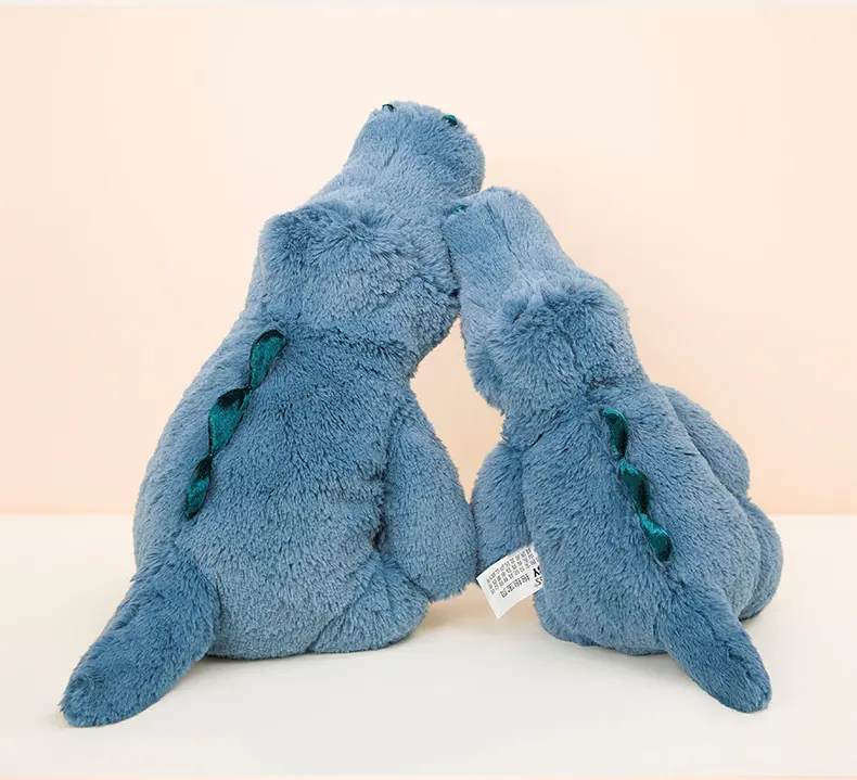 Stuffed plush lion pink rhinoceros cute dinosaur and soft elephant animal toys 6