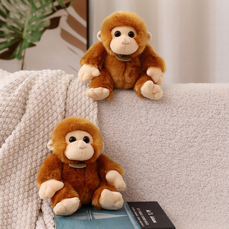 Simulation Stuffed Animal Toy Cute Monkey Plush Toy Children's Gift 7