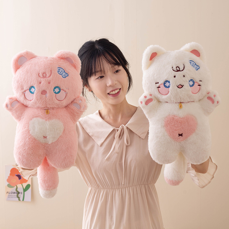 New Arrival Cute Design Stuffed Animal Toy Cat Delicate Plush Doll Girl Gift 5