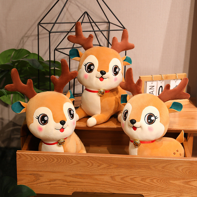 Muñeco de alce de peluche al por mayor, regalo de Navidad para niños, decoración 6