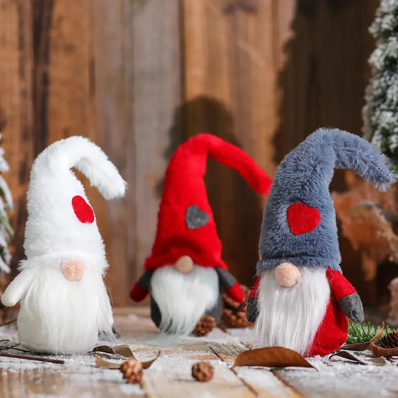 Christmas decorations plush beards Rudolf decorations faceless dolls elderly decorations stuffed & plush toy 2