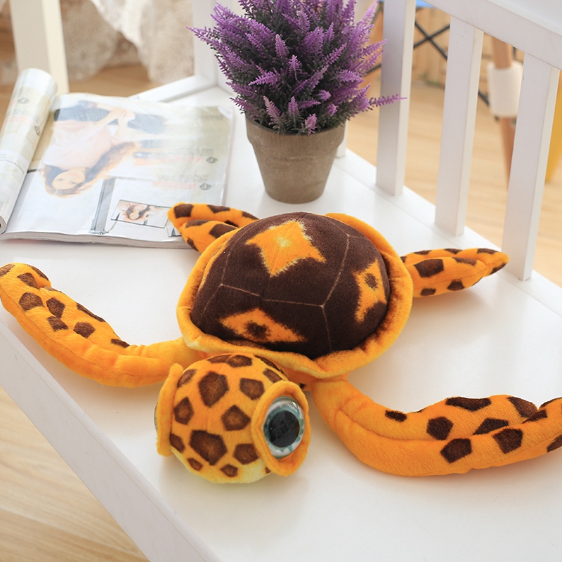 Colorful Tortue Big Eye Baby Turtle Plush Toys Green Amphibians Reptile Kids Doll Decor Toy Sea Turtle 6