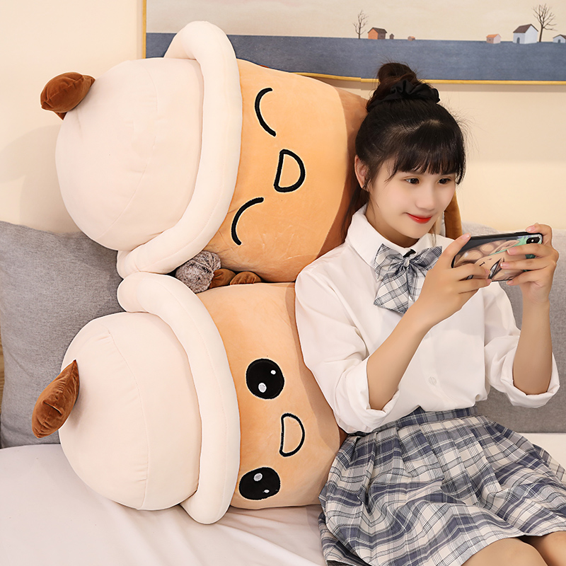Kawaii Milk Tea Plush Doll Cartoon Boba Milk Tea Plush Pillow Soft Stuffed Toy Kids Christmas Gift 7