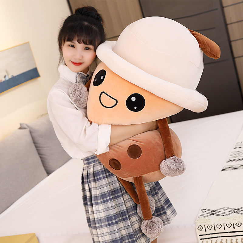 Kawaii Milk Tea Plush Doll Cartoon Boba Milk Tea Plush Pillow Soft Stuffed Toy Kids Christmas Gift 8