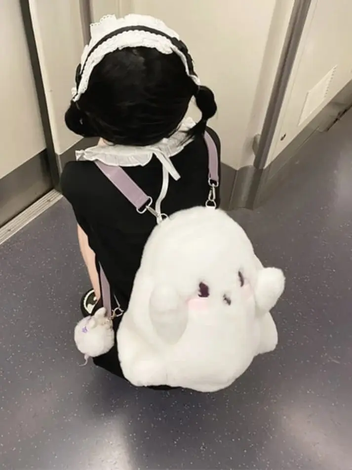 Ghost Backpack Ghost Plush Backpack Halloween Gifts Halloween Decorations Kids Gifts Plush Toys Custom 3