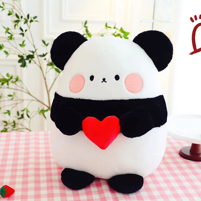 New arrival stuffed animal toy cute love panda plush doll home decoration soft toy gift for girls 1