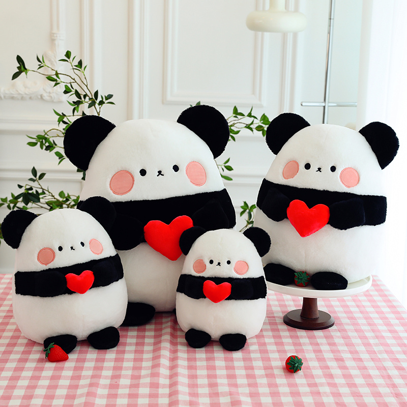New arrival stuffed animal toy cute love panda plush doll home decoration soft toy gift for girls 7
