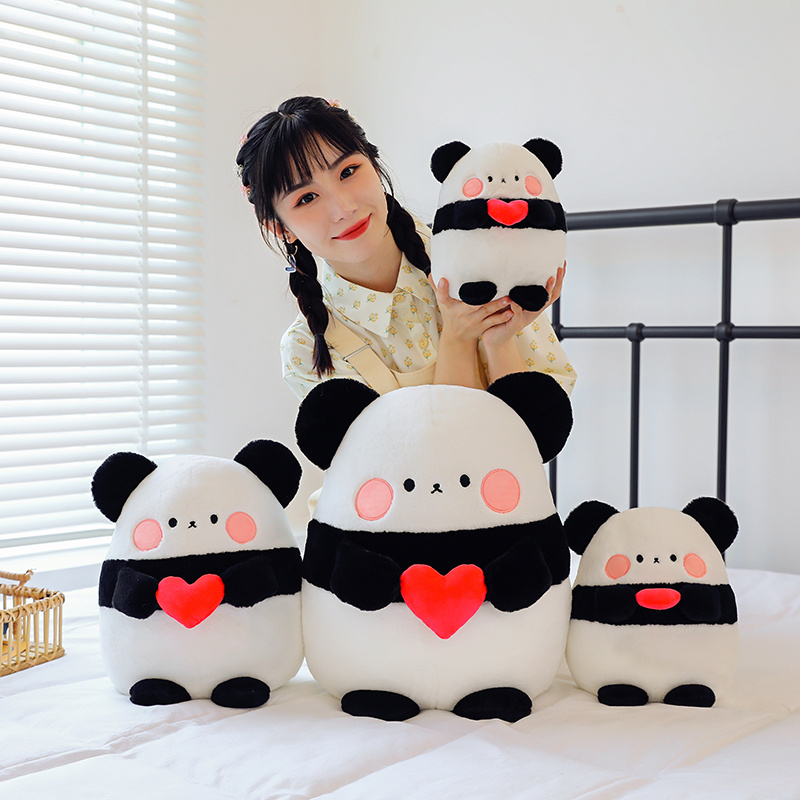 New arrival stuffed animal toy cute love panda plush doll home decoration soft toy gift for girls 6