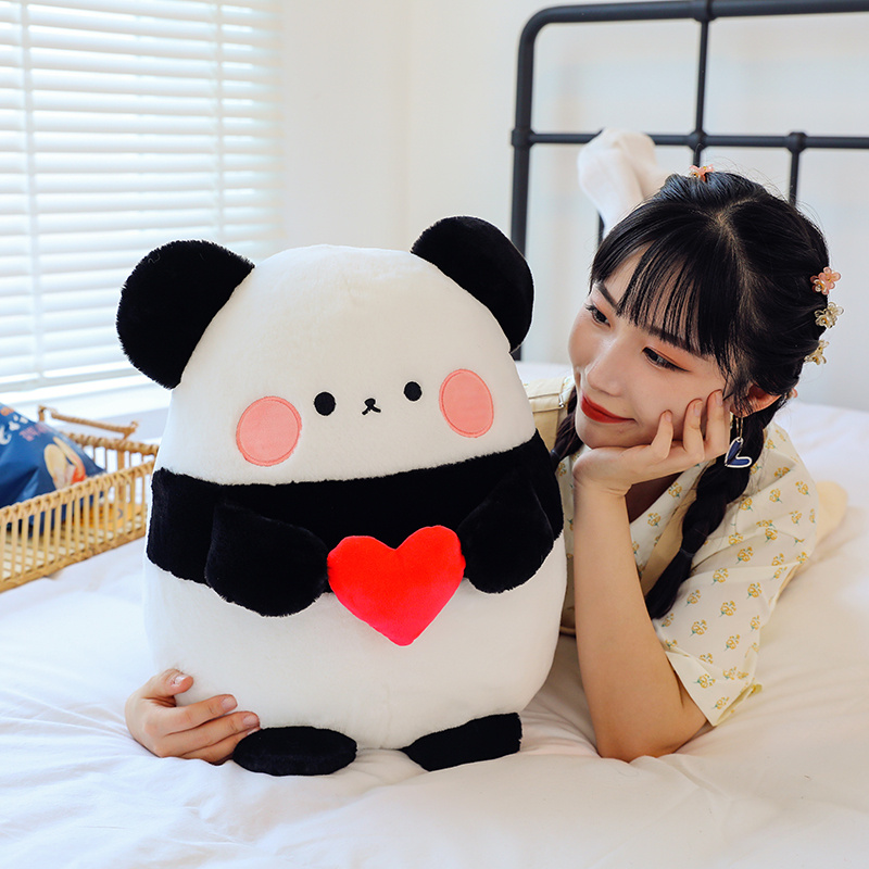 New arrival stuffed animal toy cute love panda plush doll home decoration soft toy gift for girls 5