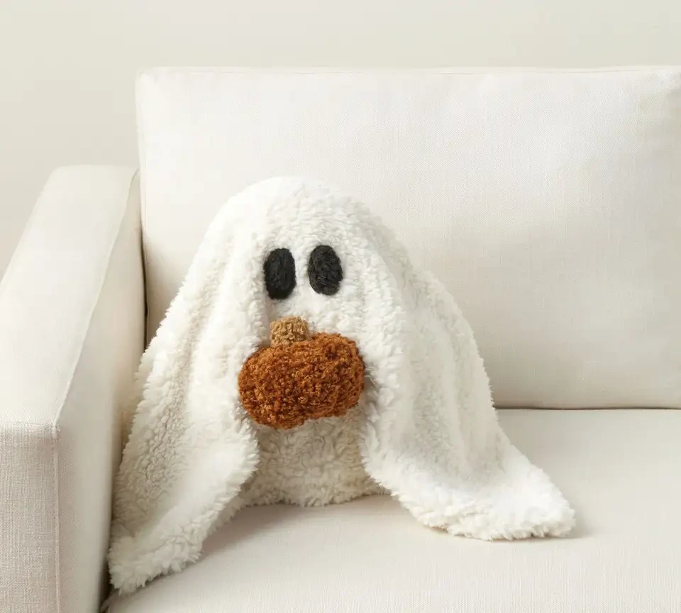 Halloween Gus the Ghost with Pumpkin Pillow 1