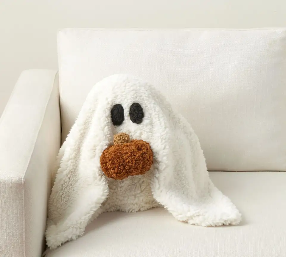 Halloween Gus the Ghost with Pumpkin Pillow 3
