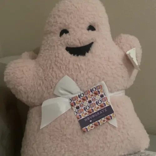 Halloween interesting stuffed pumpkin pink ghost pillow wall decoration 1