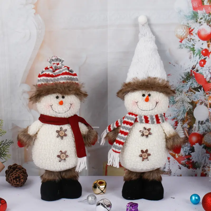 Christmas decorations window standing snowman doll 6