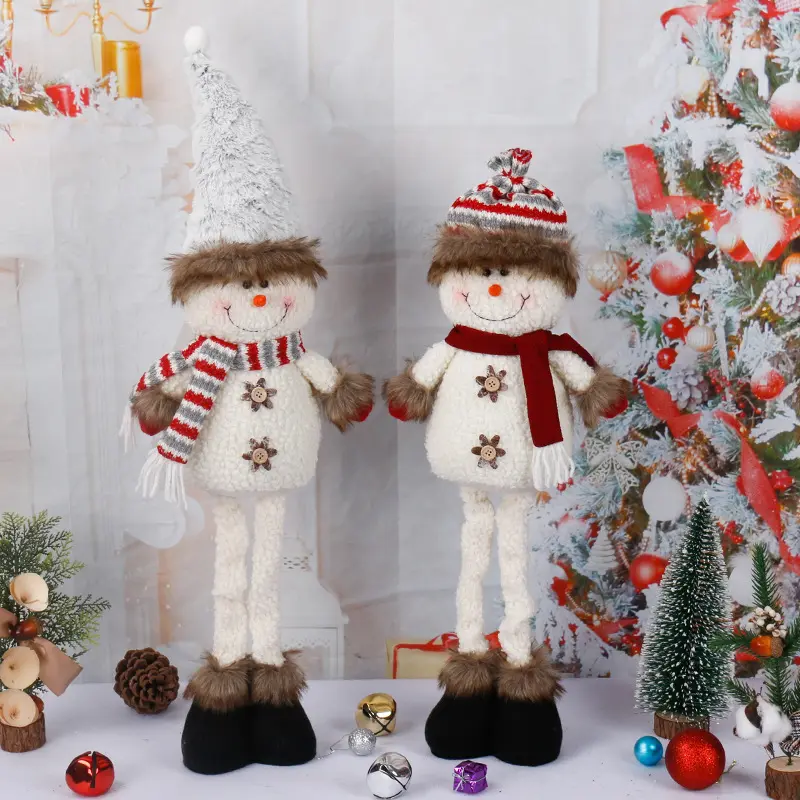 Christmas decorations window standing snowman doll 5
