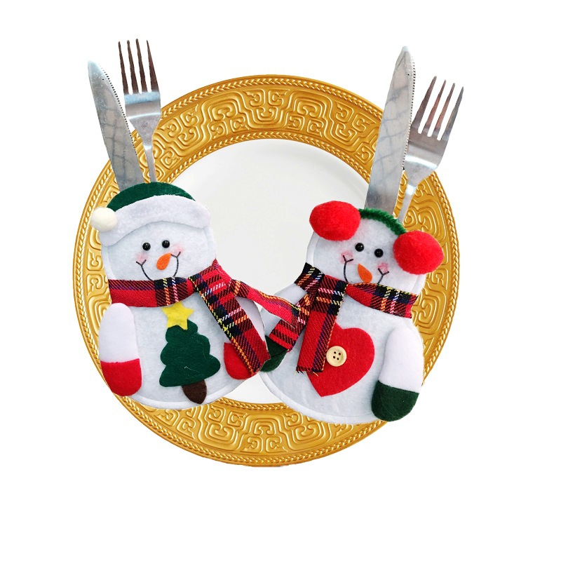 Christmas Desktop Decoration Christmas Knife and Fork Set 9