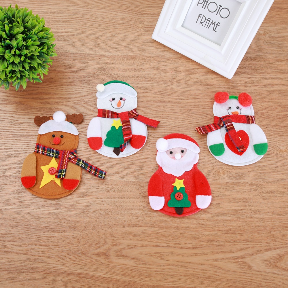 Christmas Desktop Decoration Christmas Knife and Fork Set 7