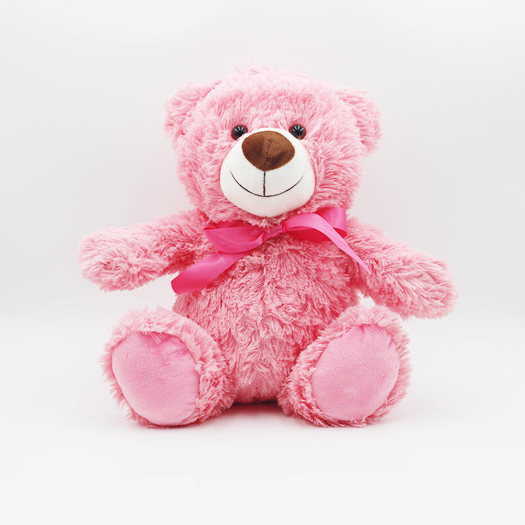 Custom Birthday Gift Teddy Bear with Logo Pink Plush Bear Bear Toys 7