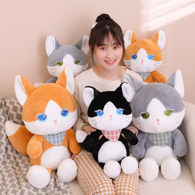 Creative New Fox Cat Doll Stuffed Animals Toys Wholesale for Children's Gift 1
