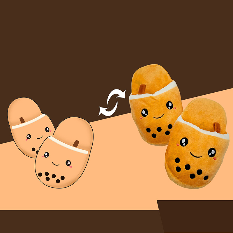 Custom Bedroom Plush Slippers for Women Wholesale Custom Plush Slippers 8