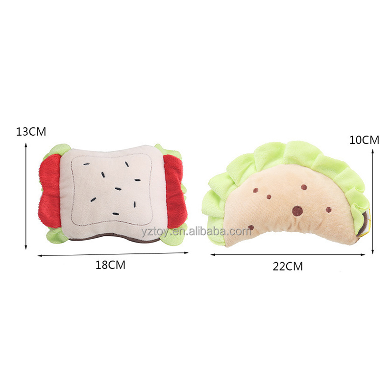 Ready to Ship Simulation Bread Stuffed Dog Toy Plush Toy for Pet Dog Pet Toys 9