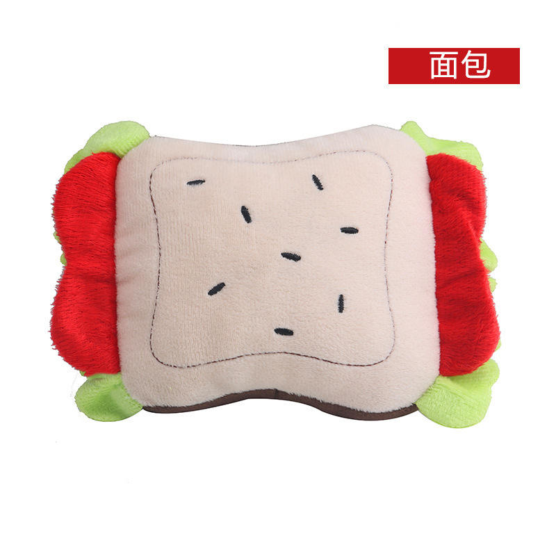 Ready to Ship Simulation Bread Stuffed Dog Toy Plush Toy for Pet Dog Pet Toys 12
