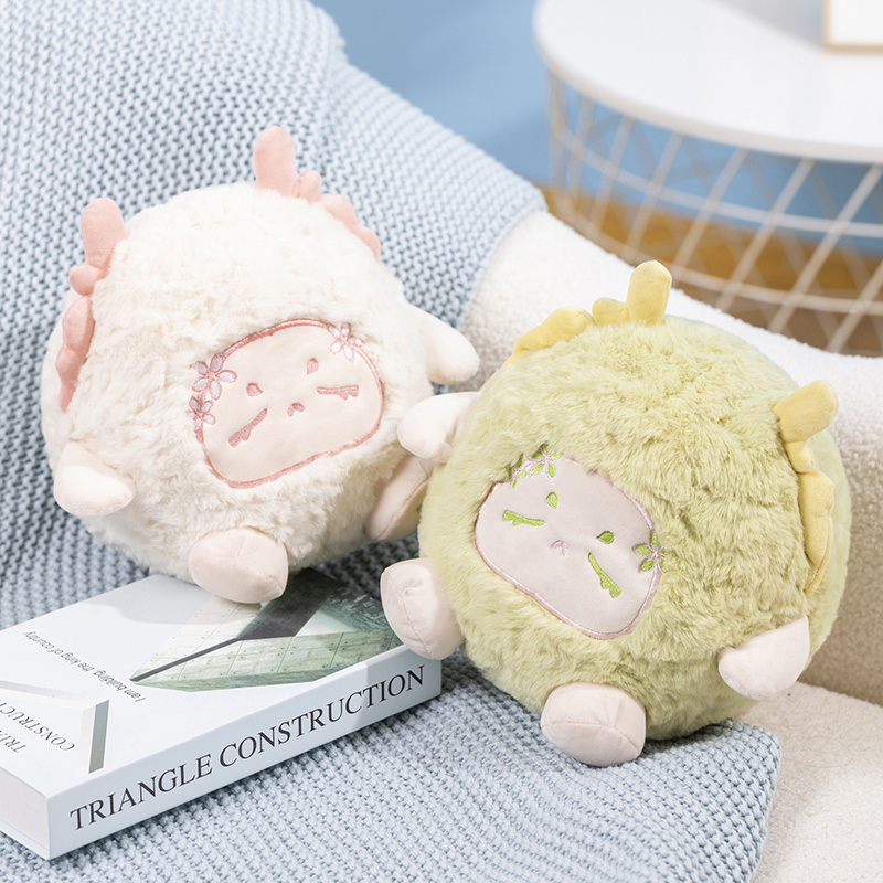 New Design Stuffed Animal Toy Cute Flower Dragon Soft Pillow Plush Doll 3