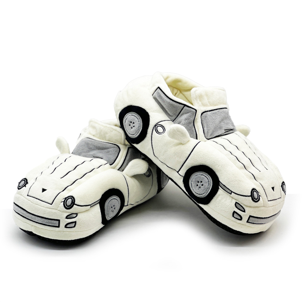 Customized Red Car Shape Slippers Plush Car Slippers Shoe Winter Autumn Indoor Shoes 1