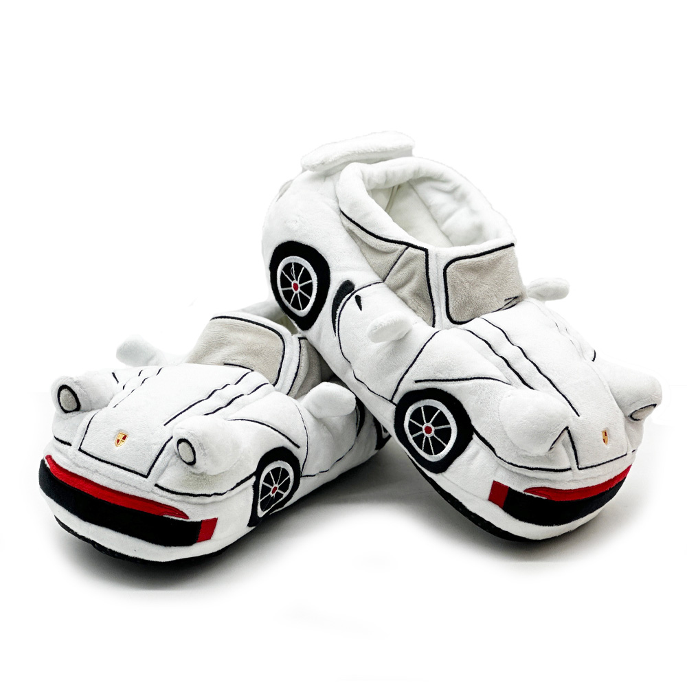 Customized Red Car Shape Slippers Plush Car Slippers Shoe Winter Autumn Indoor Shoes 2