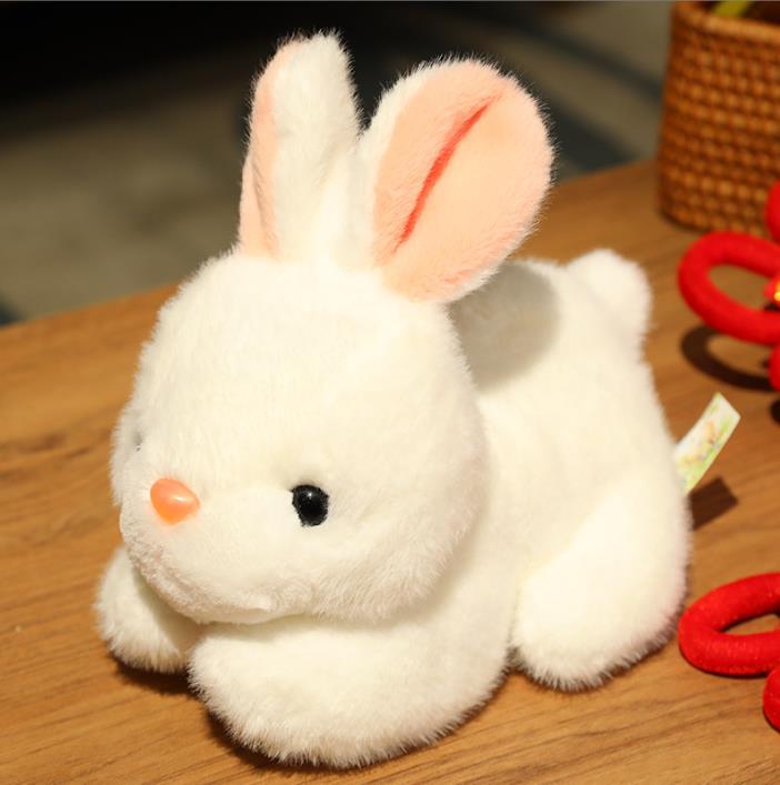 Cute Pink And White Rabbit Stuffed Animal Toys Plush Kids Doll Pillow 1