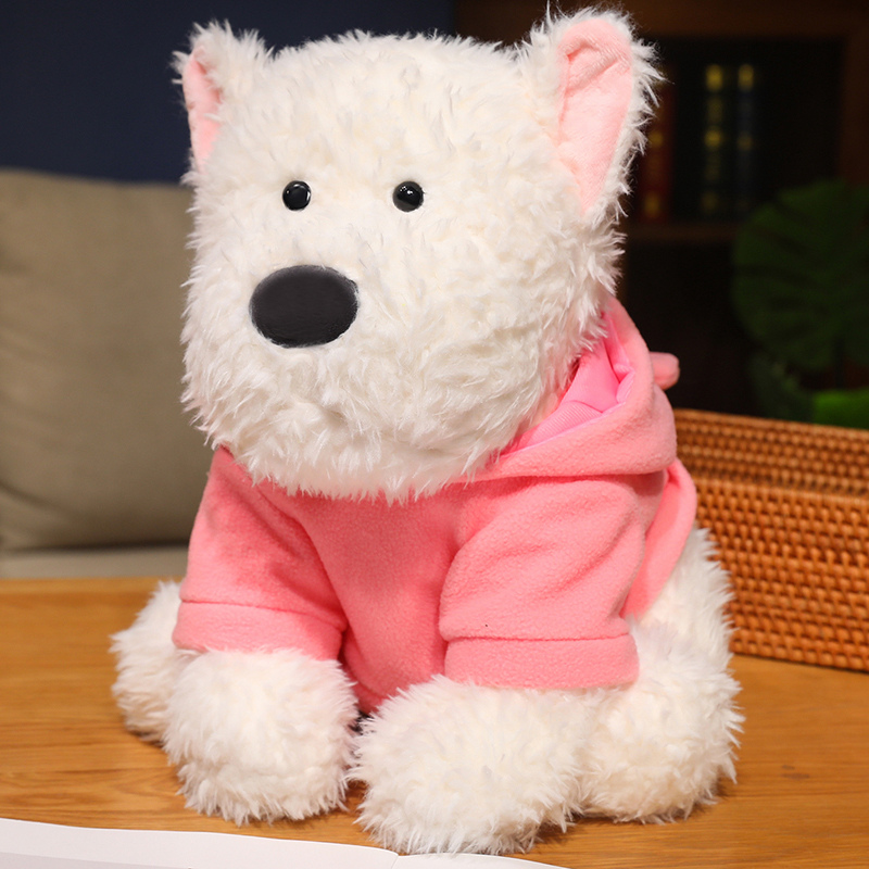 Eco friendly Stuffed puppy animal toy plush cute custom plush dog pillow 4