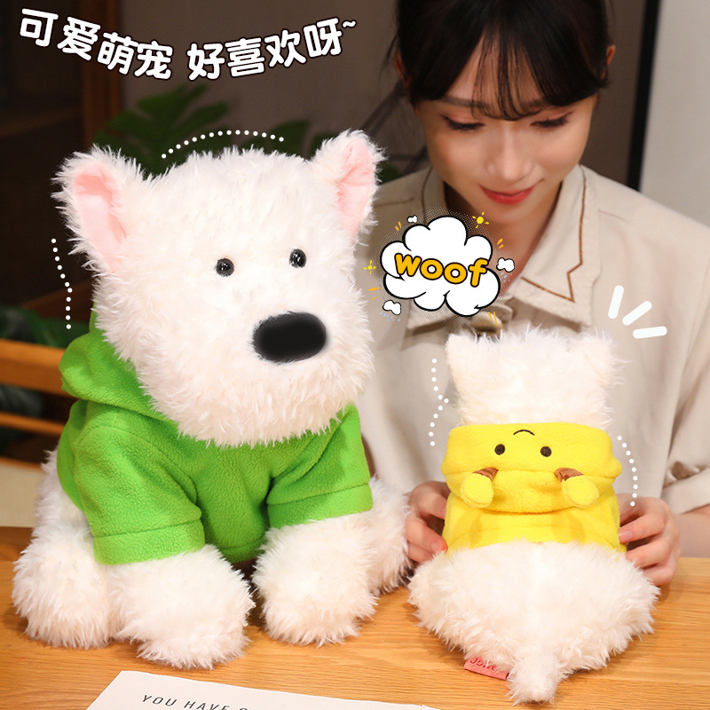 Eco friendly Stuffed puppy animal toy plush cute custom plush dog pillow 3