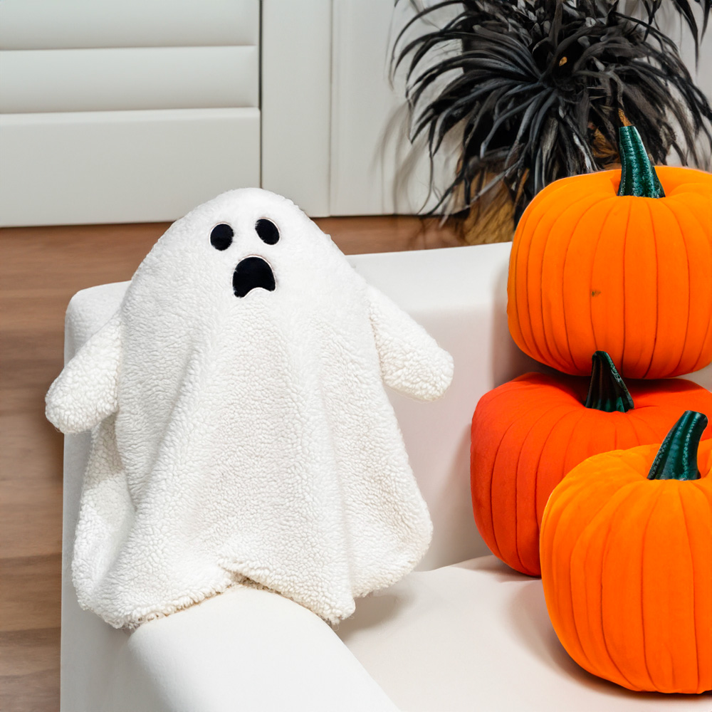 Halloween Ghost Plush Pillow White Ghost Stuffed Toys Plush Doll Halloween Decoration 4