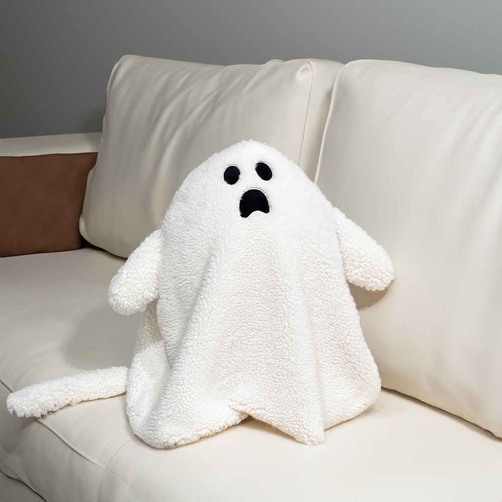 Halloween Ghost Plush Pillow White Ghost Stuffed Toys Plush Doll Halloween Decoration 2
