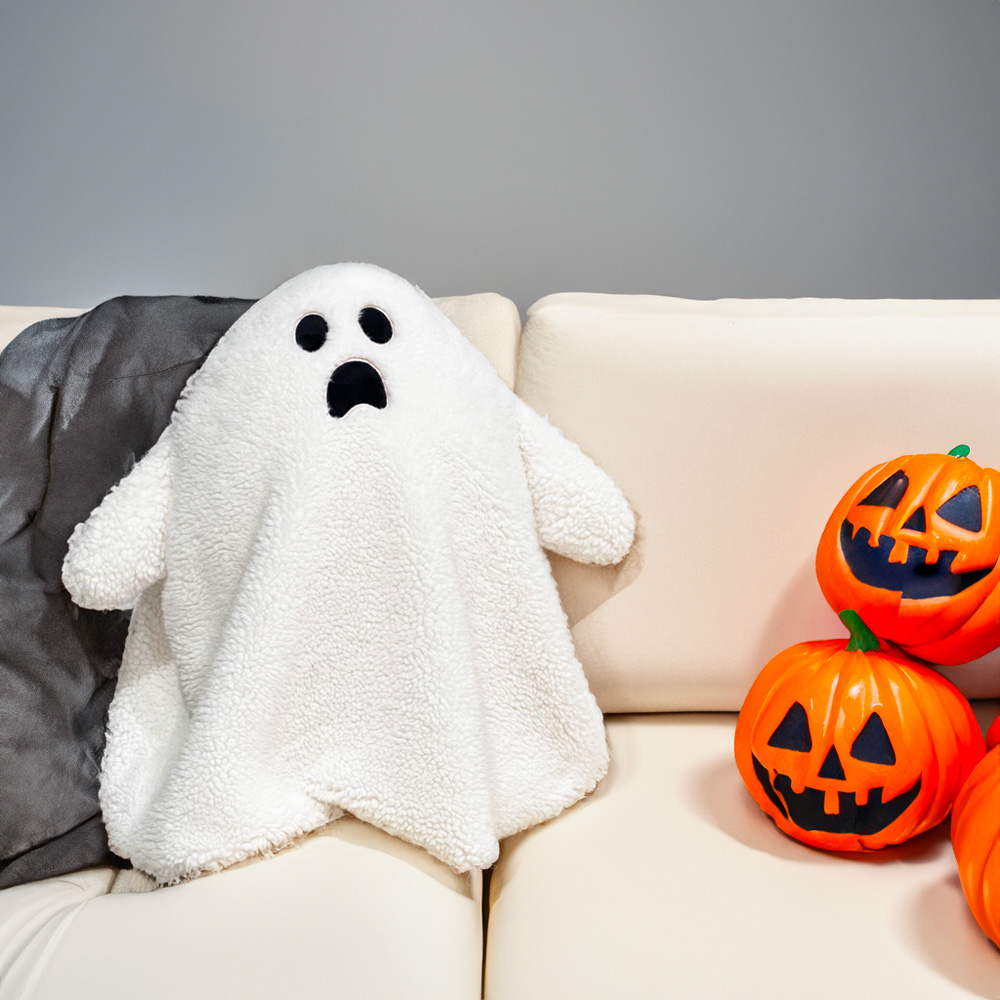 Halloween Ghost Plush Pillow White Ghost Stuffed Toys Plush Doll Halloween Decoration 5