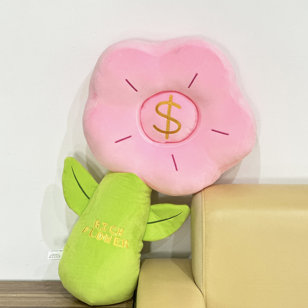 Lovely Flower With Dollors Plush Pillow Creative Plush Toy Gifts 3