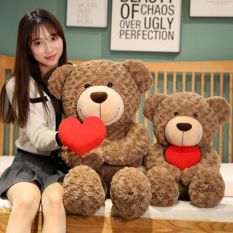 Custom Classic Teddy Bear Plush Toy Giant Bears With Heart Holiday Gifts For Girlfriend Kids 6