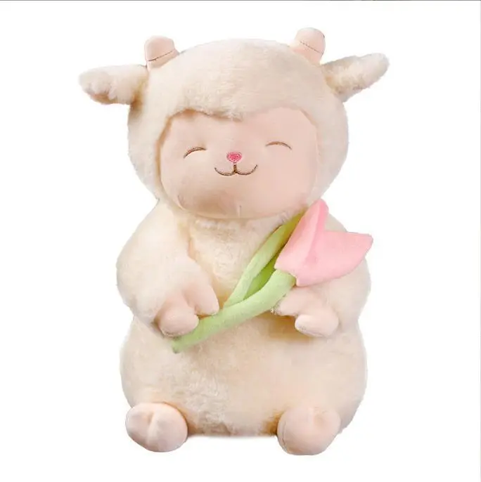 Cute tulip lamb Baa Baa doll plush toy lamb doll sleep comfort hug Pillow doll 1