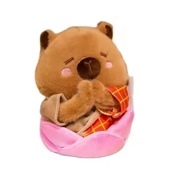 Custom plush toy Lotus Capybara doll cute interesting stuffed toys 1