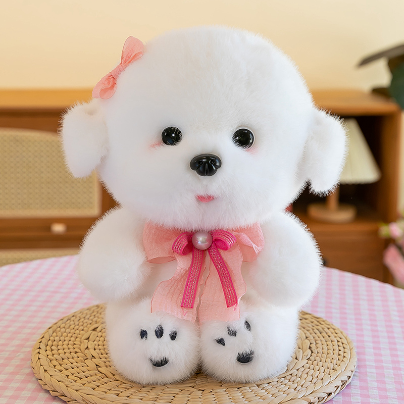Stuffed puppy and rabbit bear animal toy plush cute custom plush dog pillow 2