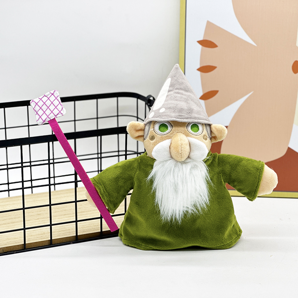 Custom Old Elf With Long Green Beard Plush Toy 2