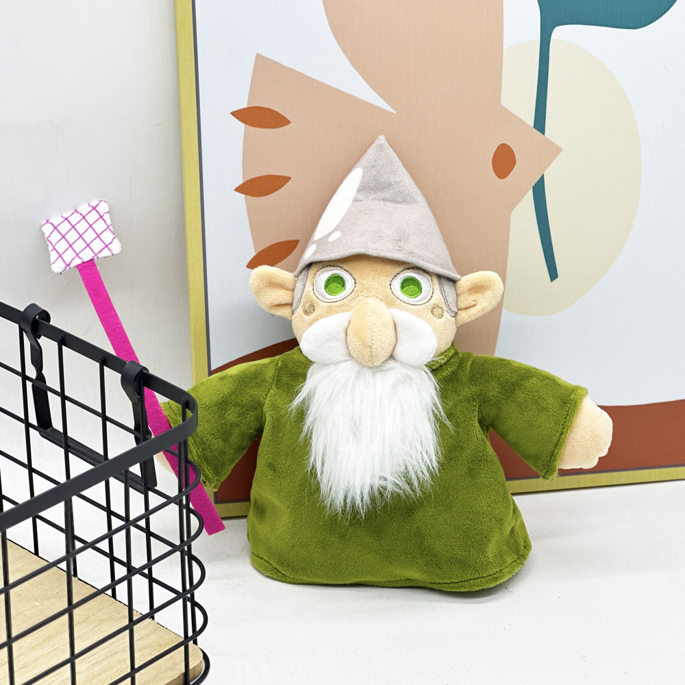 Custom Old Elf With Long Green Beard Plush Toy 4