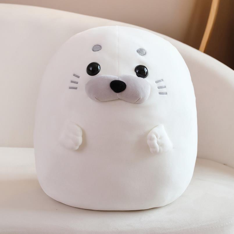 Cute Sea Seal Animal Pillow Stuffed Toy Back Cushion Comfortable Cushion inflatable Kids Soft Seal Hugging Pillow 4