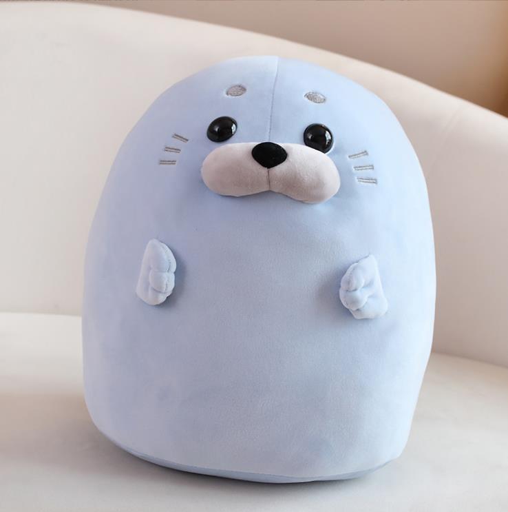 Cute Sea Seal Animal Pillow Stuffed Toy Back Cushion Comfortable Cushion inflatable Kids Soft Seal Hugging Pillow 3