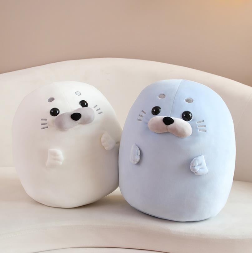 Cute Sea Seal Animal Pillow Stuffed Toy Back Cushion Comfortable Cushion inflatable Kids Soft Seal Hugging Pillow 1