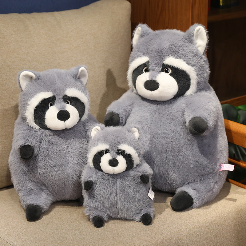 Stuffed raccoon animal toy plush cute raccoon custom plush toy 2