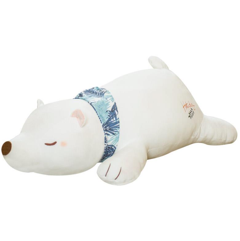 Polar bear prone plush toy sleeping pillow creative cute girl heart doll crane machine claw children's gift 6
