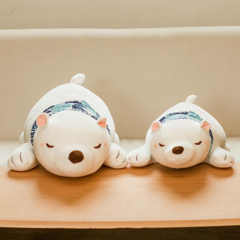 Polar bear prone plush toy sleeping pillow creative cute girl heart doll crane machine claw children's gift 4