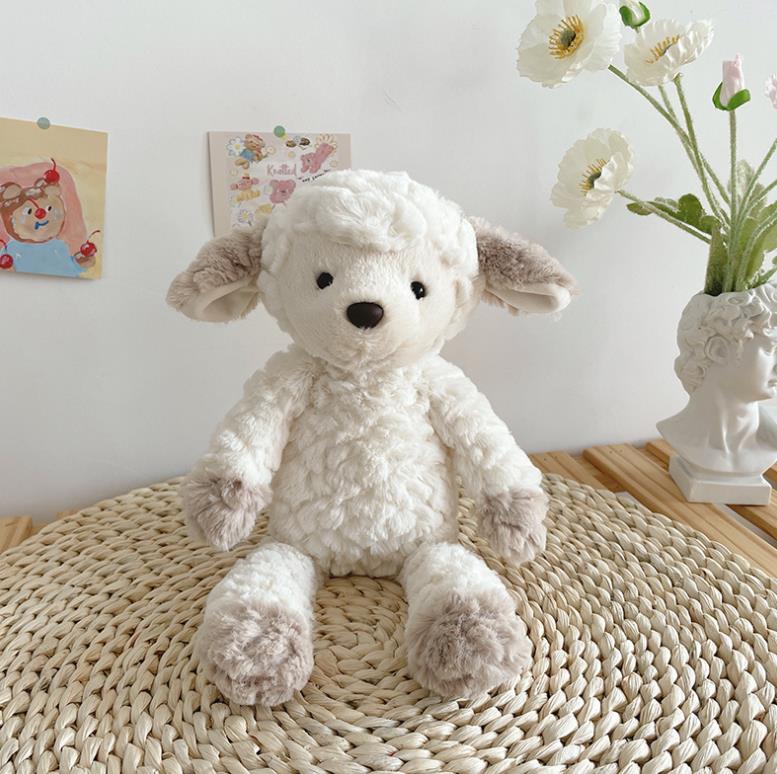 Peluche de oveja blanca personalizado, suave, regalo para bebés y niños. 1