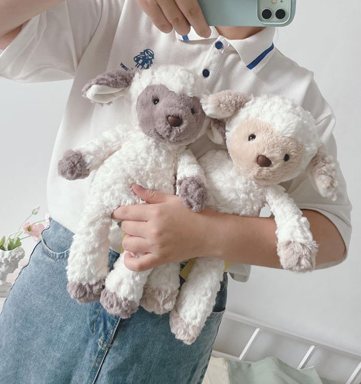 Peluche de oveja blanca personalizado, suave, regalo para bebés y niños. 2