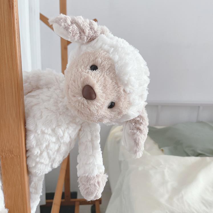 Peluche de oveja blanca personalizado, suave, regalo para bebés y niños. 4